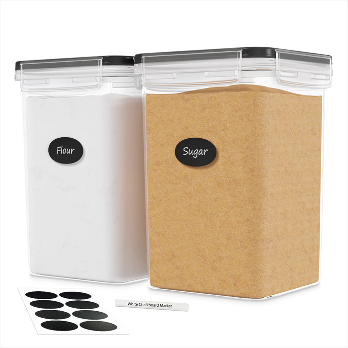 Prep & Savour Airtight for Flour and Sugar 2 Container Food Storage Set